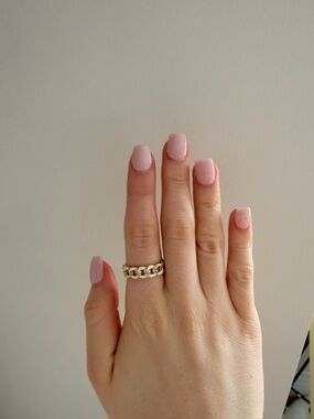 Gold Chain Link Ring - Chunky Band